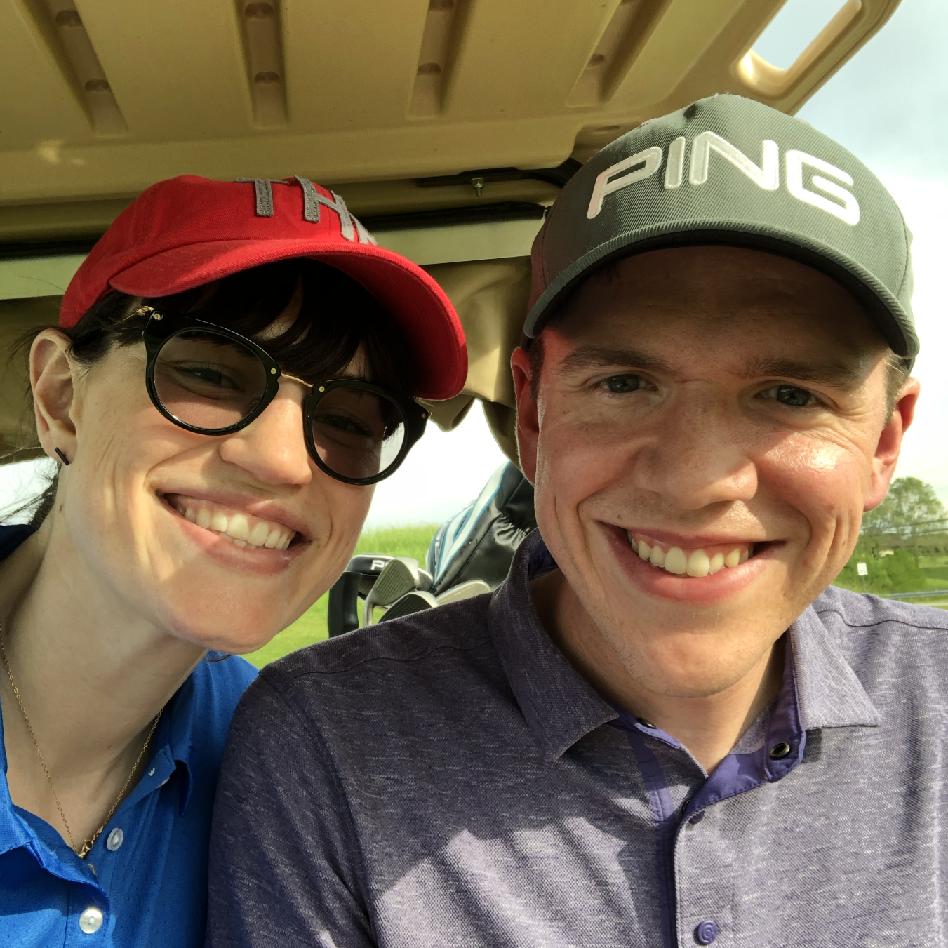 First time successfully golfing together in a couples outing at Oasis.