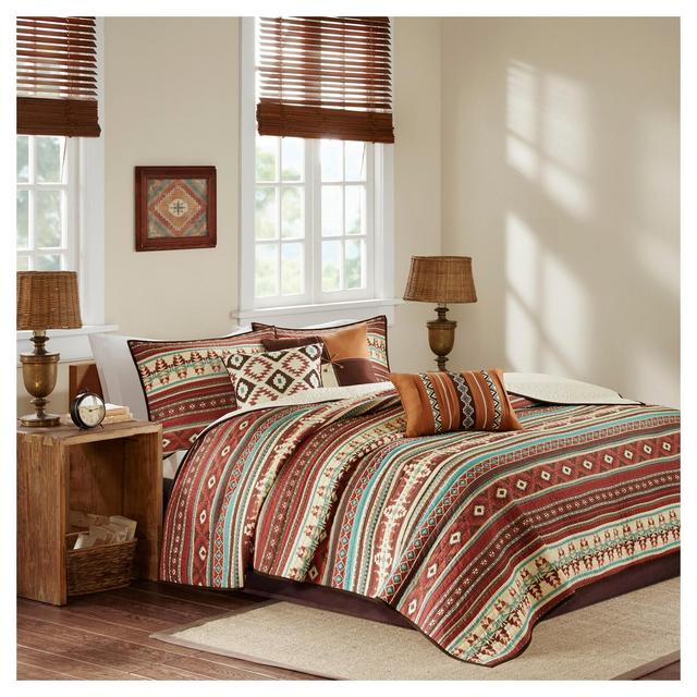 Spice Duncan Printed Quilt Set (King/California King)6pc