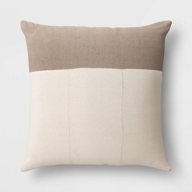 24" Throw Pillow Vintage Gray - Threshold™ designed with Studio McGee