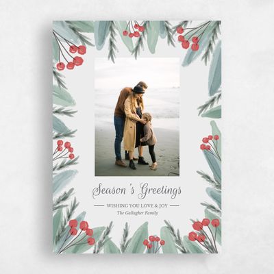 Grey Holiday Card - Keyes