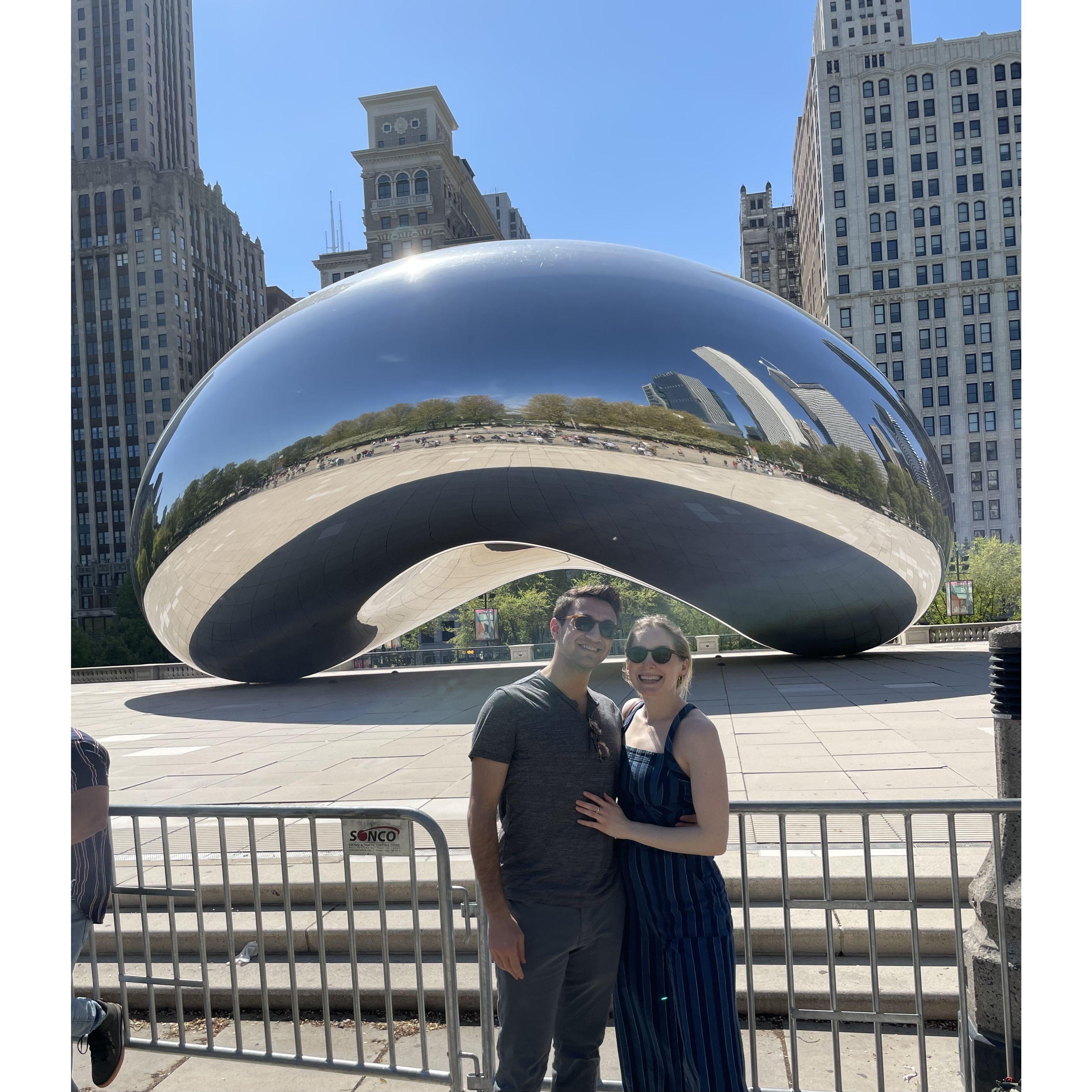 Julia's first trip to Chicago after almost a year of long distance!