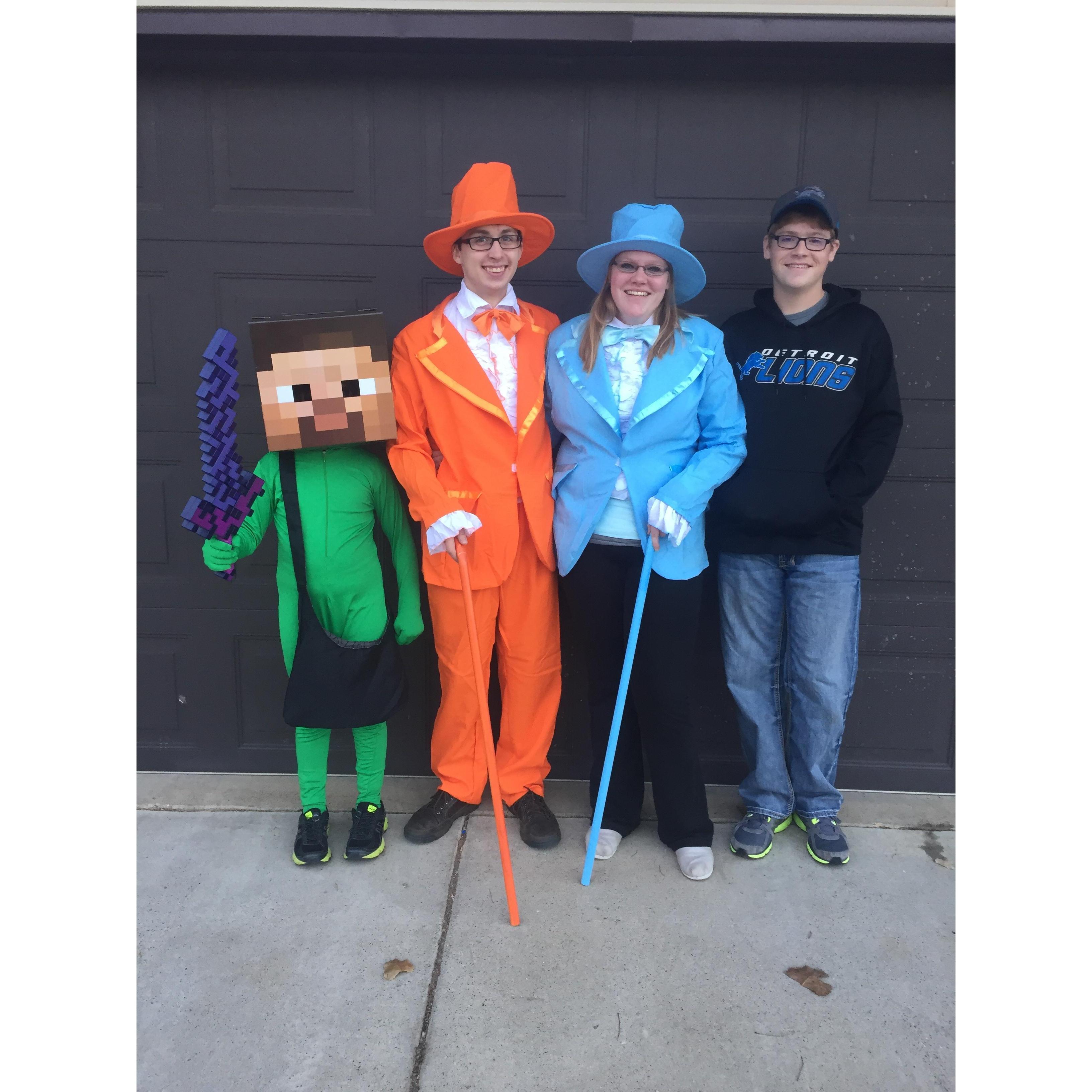 Our first Halloween as Dumb and Dumber - 2015!