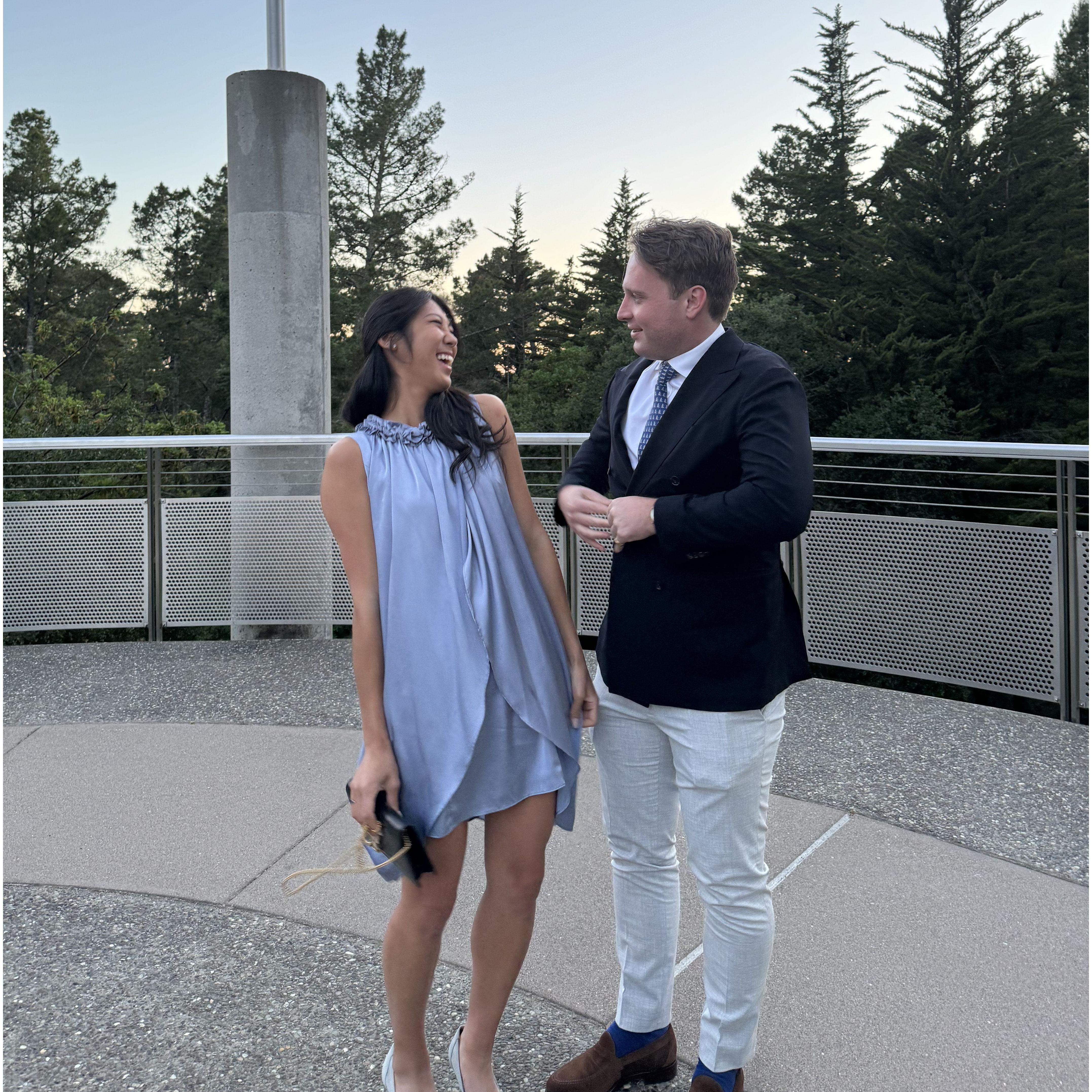 Chabot Space & Science Center, USA - 2024 : Overflowing with happiness celebrating the marriage of Brandon and Alena
