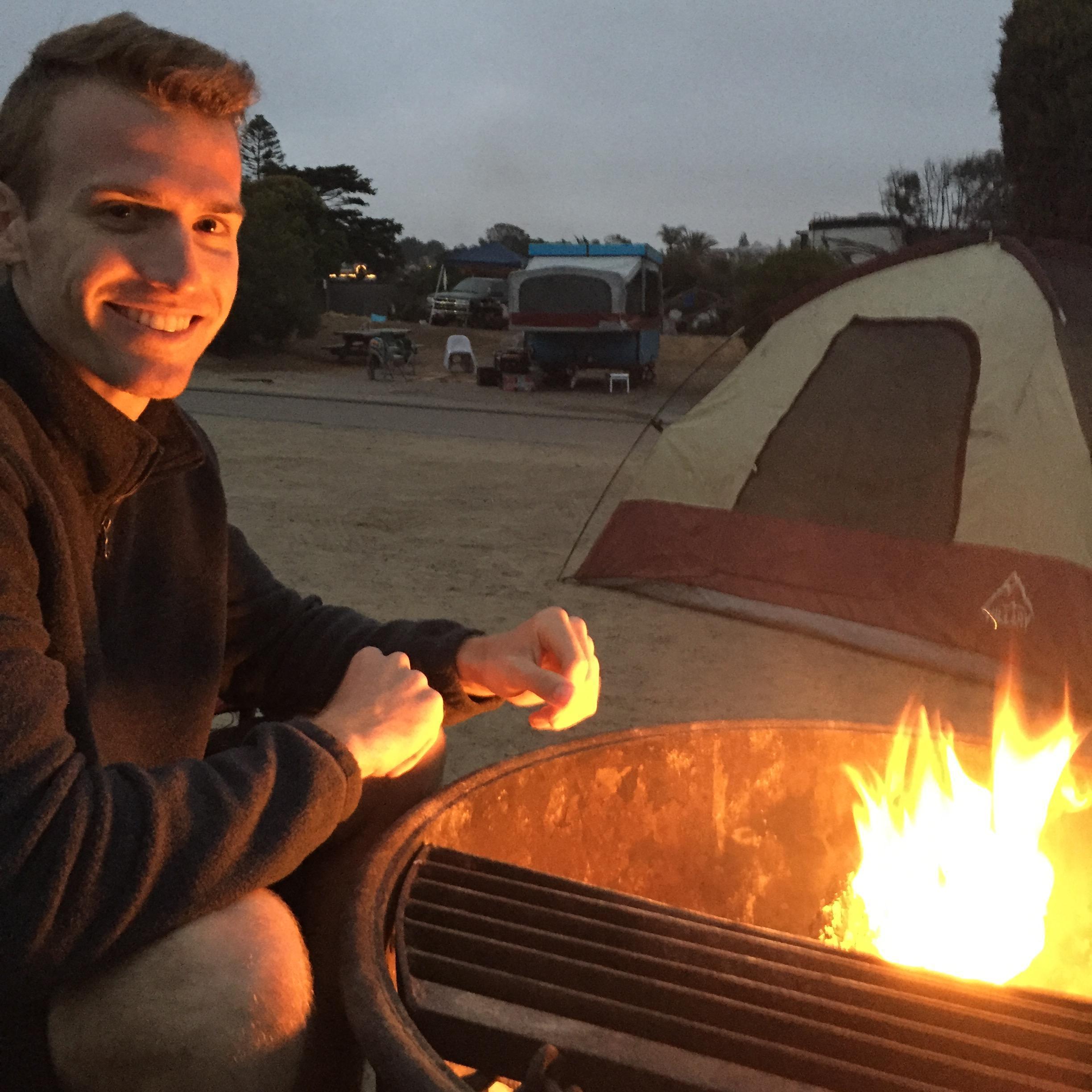 Beach camping in San Diego! May 18, 2016.