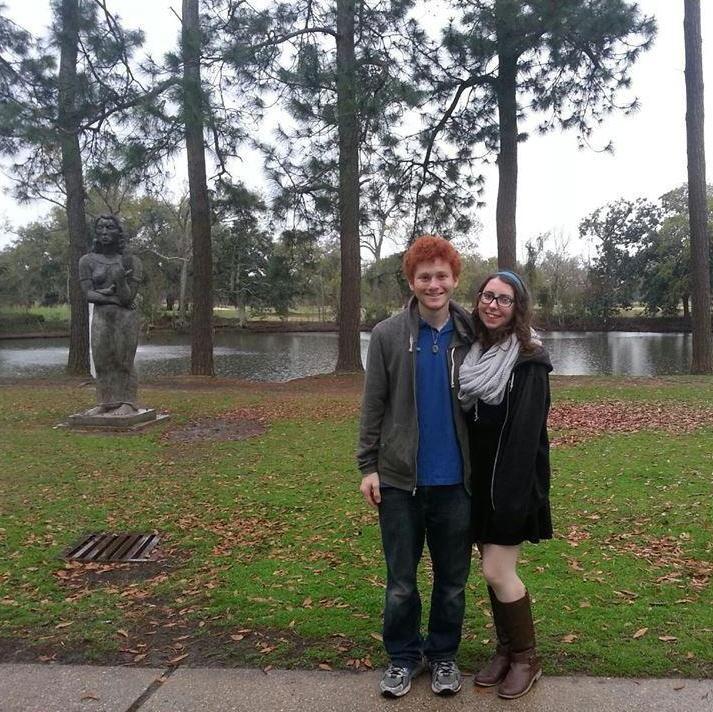 2014 - Audubon Park in New Orleans, LA |
Hannah visiting Eli during his freshman year at Tulane
