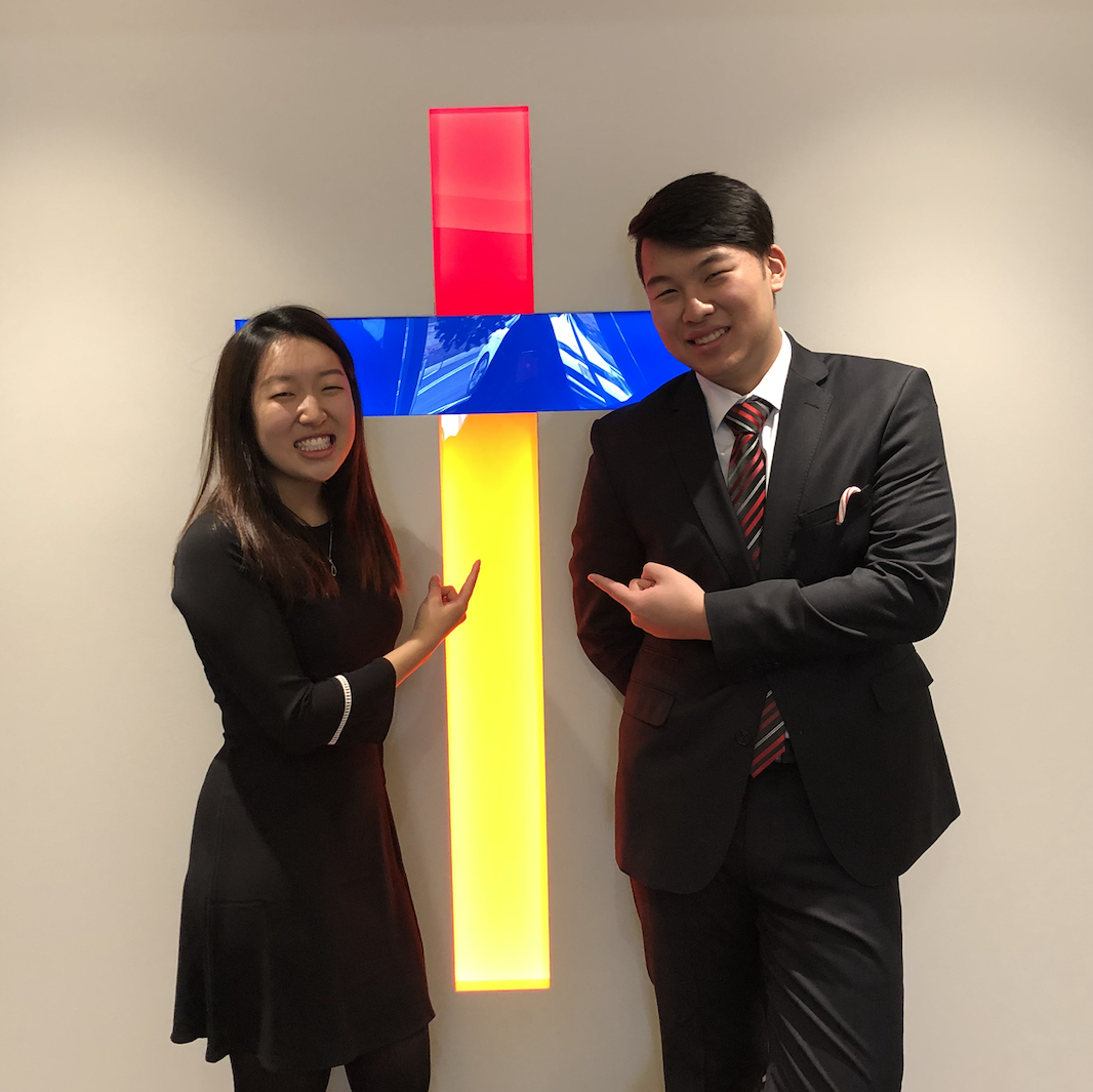 our first photo together as a dating couple in 2017