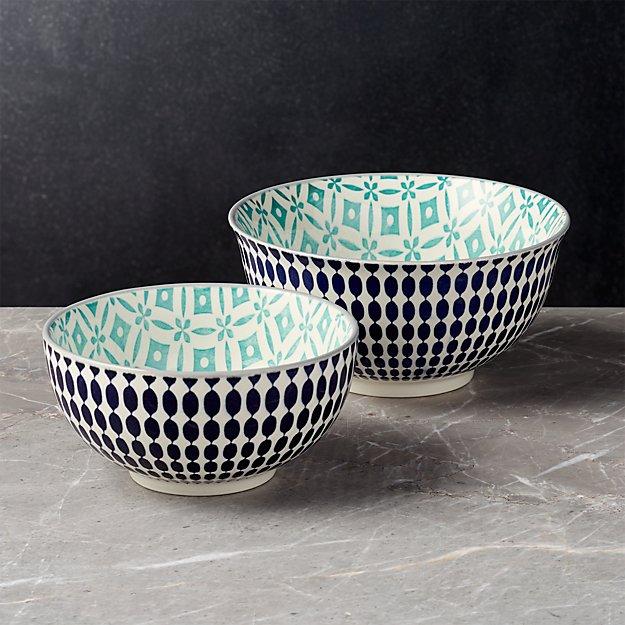 Yuki Blue Bowls