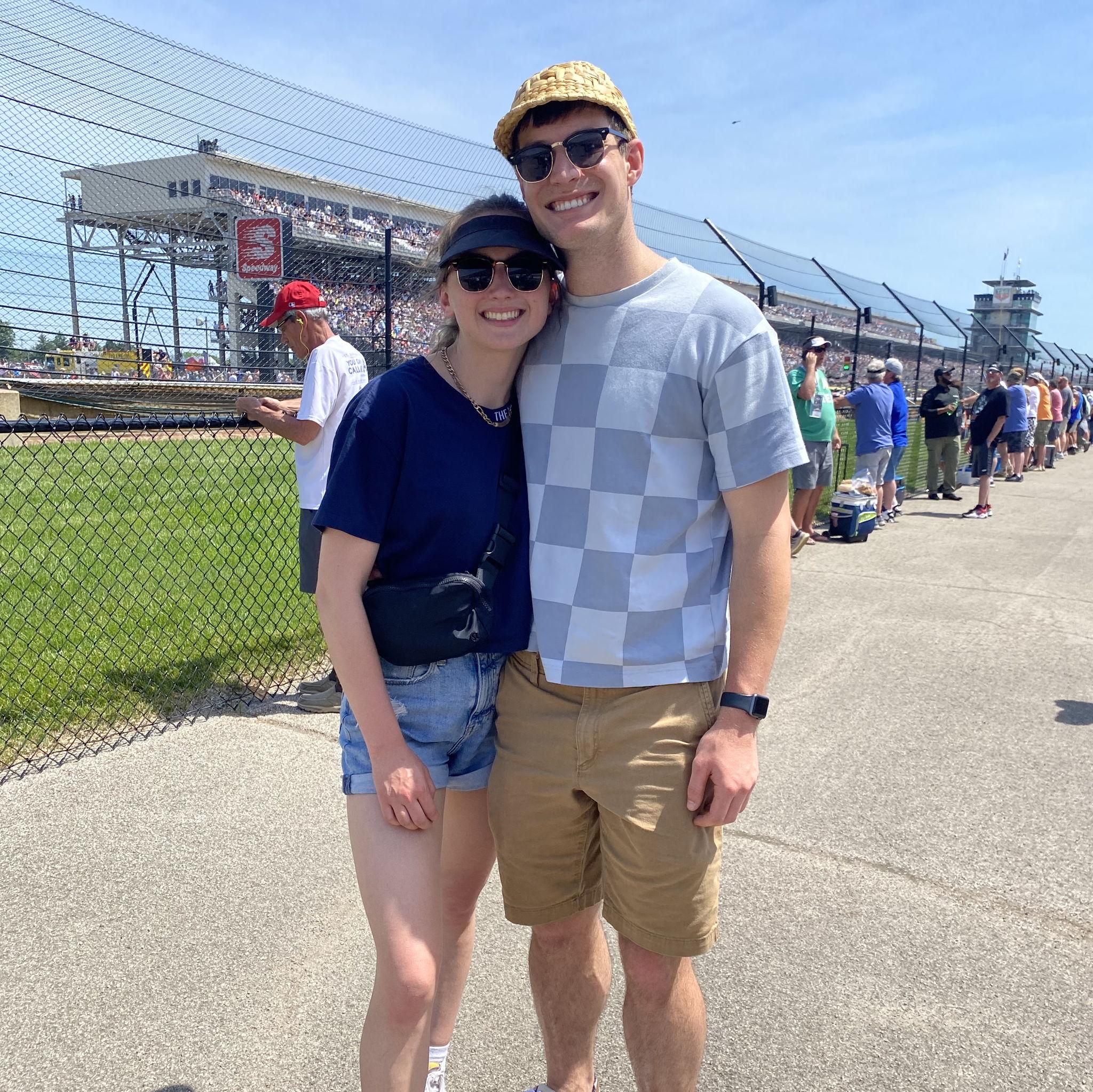 Julia visiting Thomas for the Indy 500 in 2021!