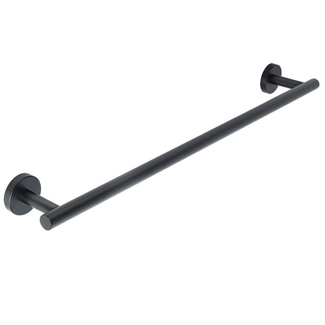 SAYAYO Black Towel Rack for Bathroom, 24 Inch Towel Bar Towel Rod Towel Holder Wall Mount SUS304 Stainless Steel