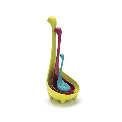 Nessie Loch Ness Monster Kitchen Set - Tea Infuser, Colander, And Soup Ladle