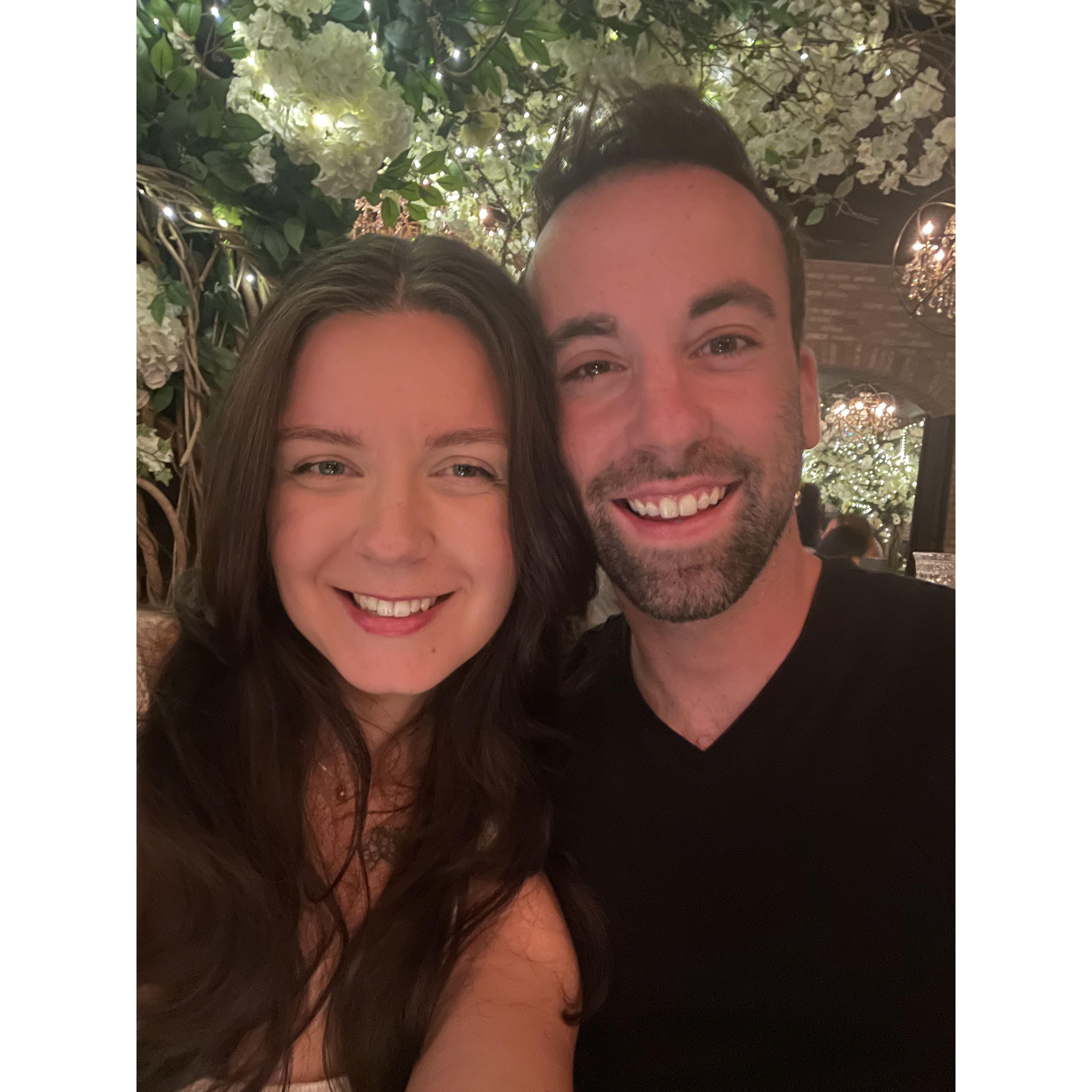 Our first date night as an engaged couple! We went to 618