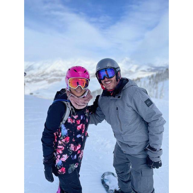 We love snowboarding... and this was the first trip we went on together at Crested Butte, CO