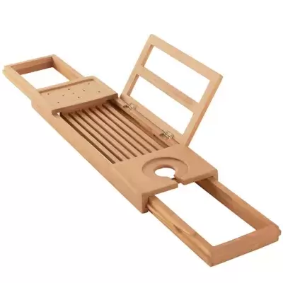 Haven™ Teak Expandable Tub Tray in Natural