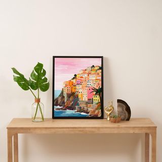 Mambo Art Studio Cinque Terre Italy Painting Canvas Framed Art
