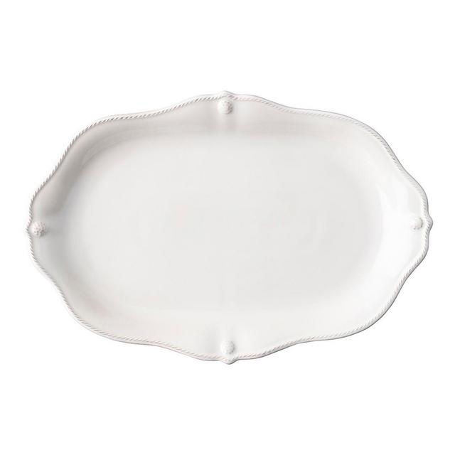 Berry & Thread Platter 16 in. - Whitewash