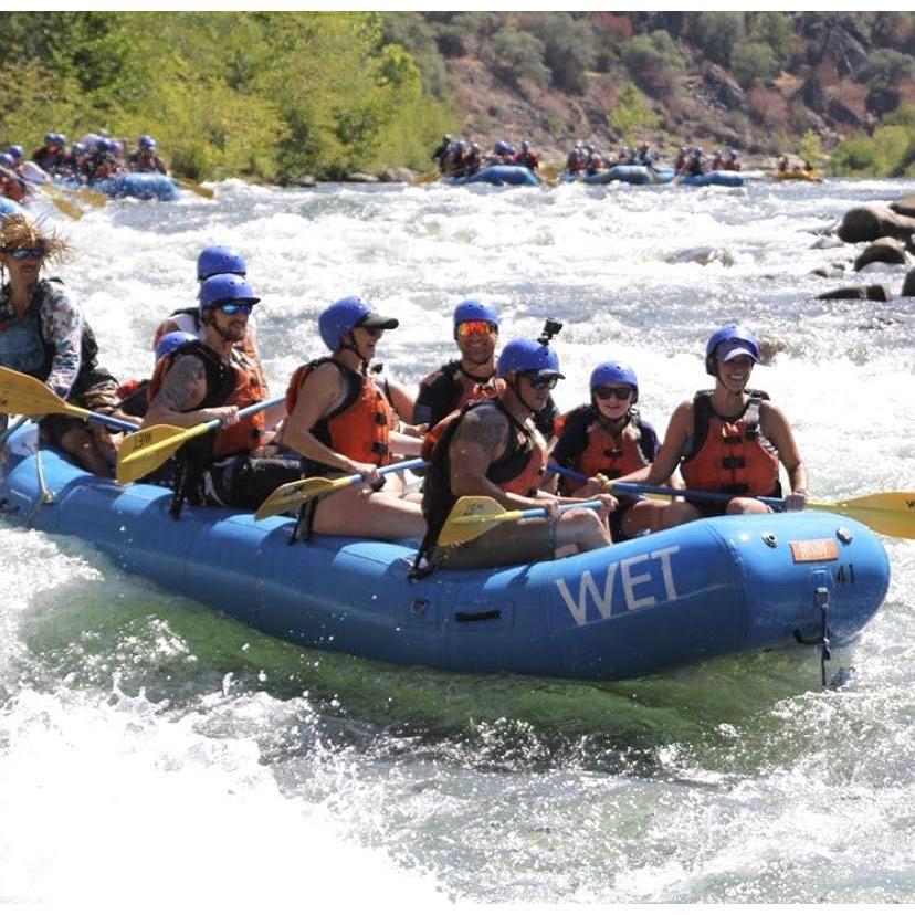 Rafting down the American River with the Hahn (and Gehres) crew!