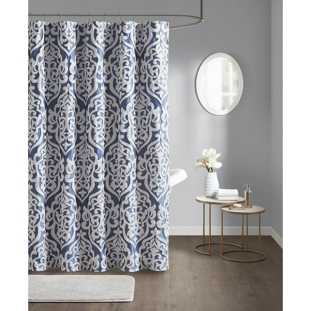 Madison Park Odette Jacquard Shower Curtain, 72" W x 72" L