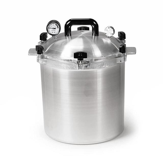 All American 1930 - 25qt Pressure Cooker/Canner (The 925) - Exclusive Metal-to-Metal Sealing System - Easy to Open & Close - Suitable for Gas, Electric, or Flat Top Stoves - Made in the USA