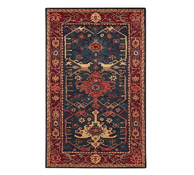 Channing Persian Rug, 9 x 12', Indigo
