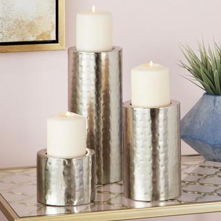 3-Piece Industrial Candle Holder Set