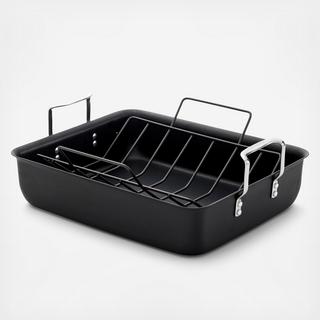 Hard-Anodized Nonstick Roasting Pan with Rack