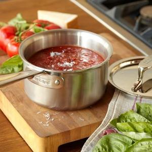 All-Clad d5 Brushed Stainless-Steel Saucepans - 3 quart