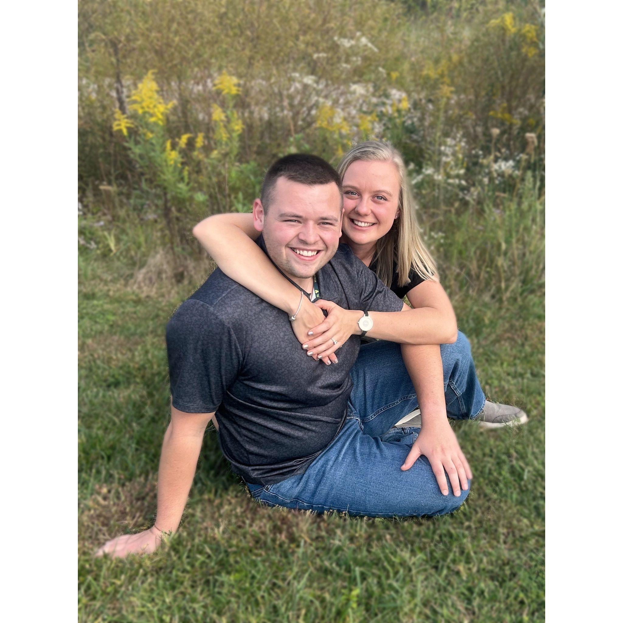 Another wonderful photo snapped by Sarah to commemorate the engagement.