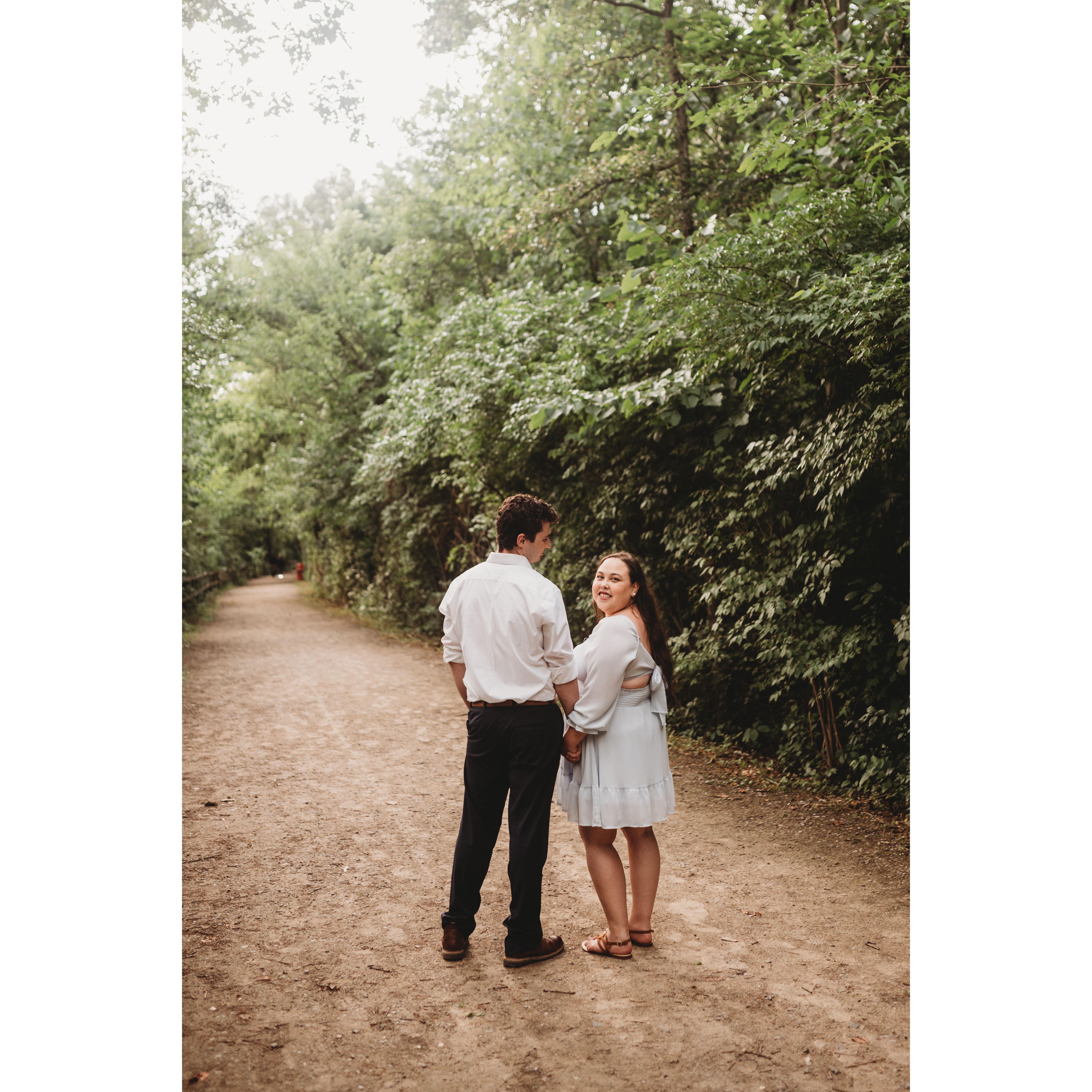 Engagement Photos at Yates Cider Mill July 2022