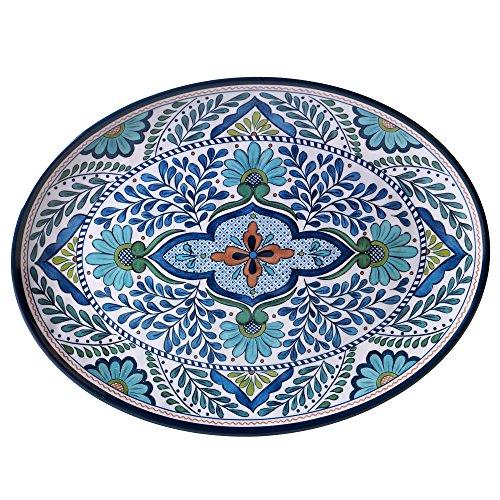 Certified International Talavera Melamine 18" x 13.5" Oval Platter, Multicolor