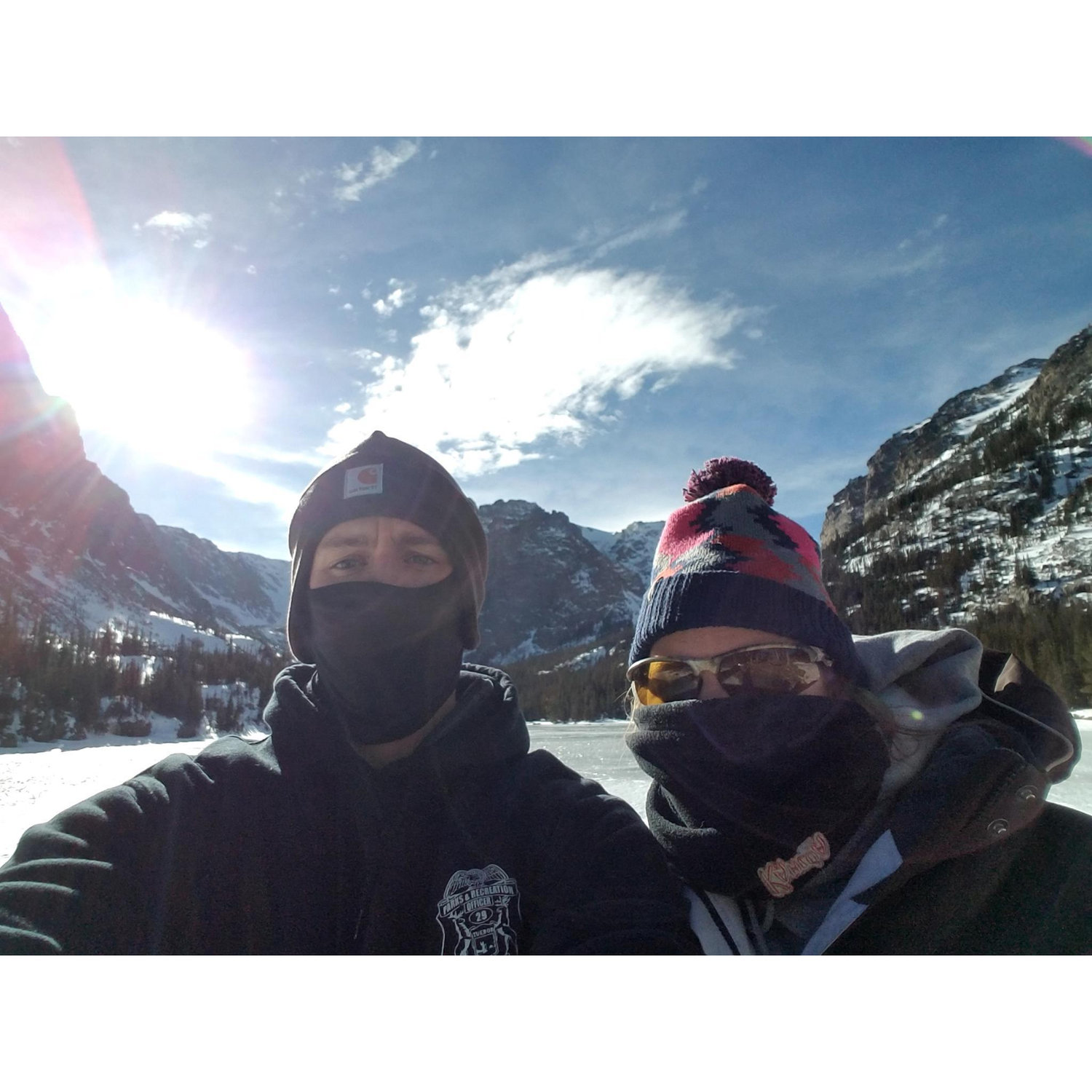 On our first cross country road trip we hiked to Loch Vale in Rocky Mountain National Park