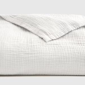 Organic Airy Gauze Blanket - White, King/Cal King