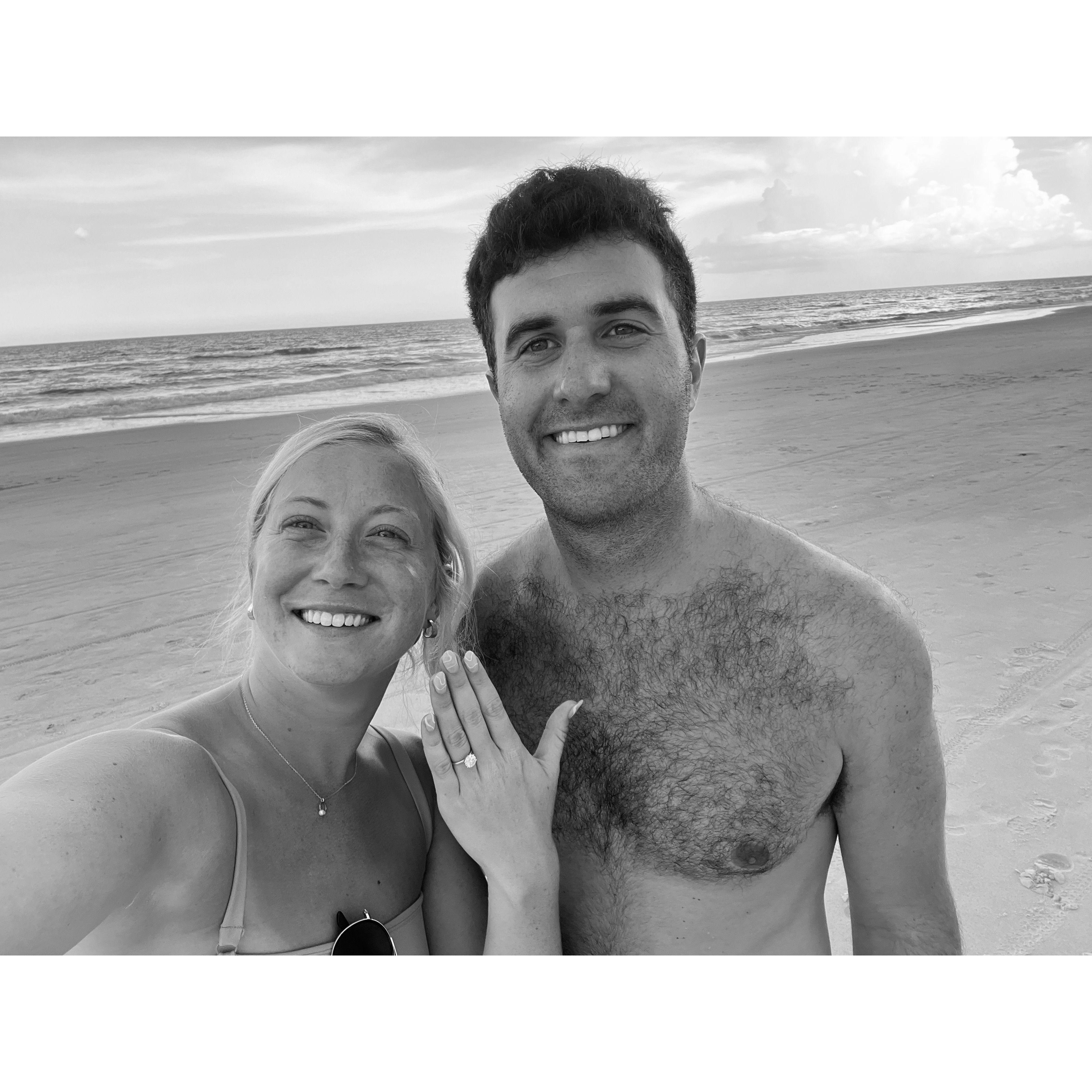 Dan popped the big question in St. Augustine, FL when we house-sat for his mom!