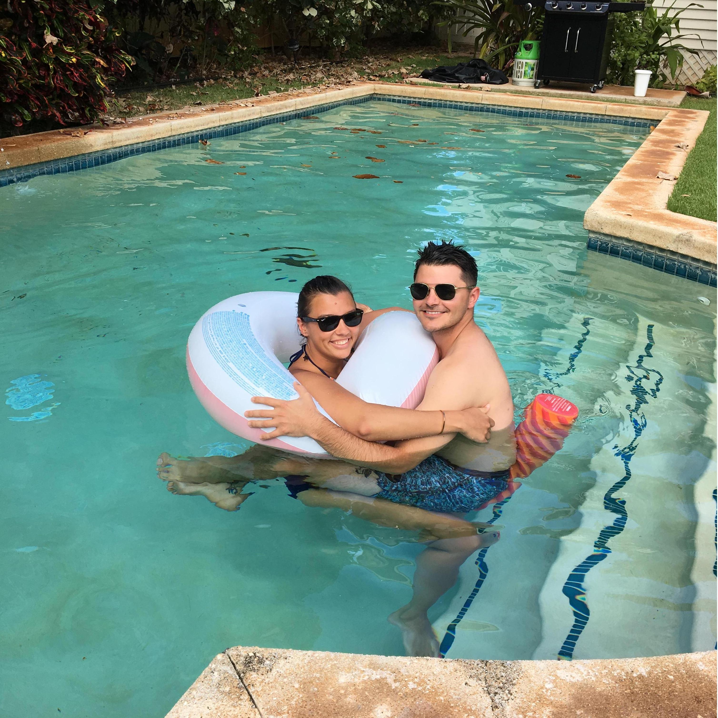 Got to see each other for a couple days in Hawaii in Navy passing July of 2018