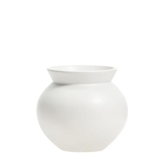 Mason Tapered Low Round Vase, Ivory