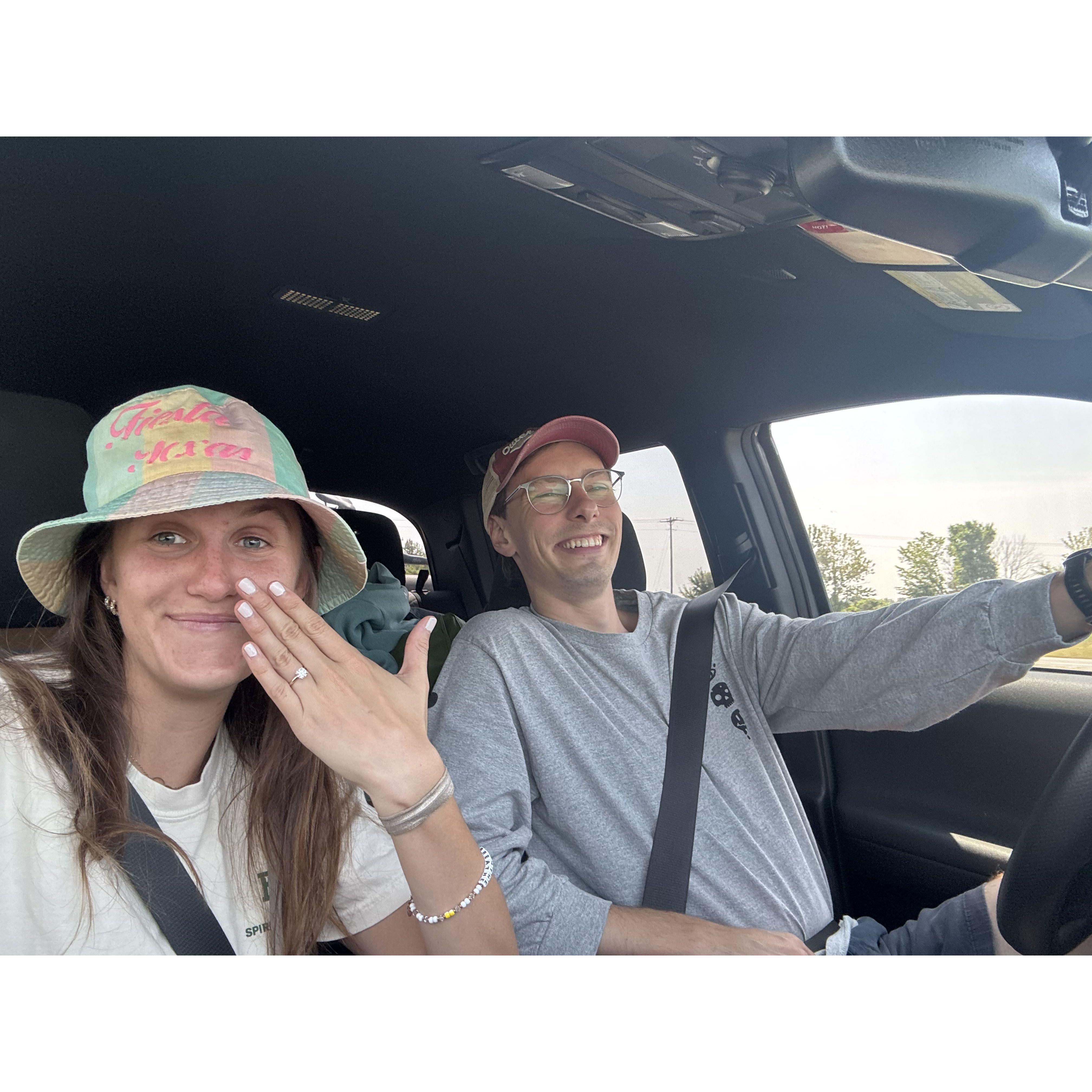 Driving from Tennessee to Texas as an engaged couple!
