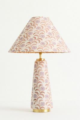 Lulu Printed Fabric Upholstered Empire Table Lamp