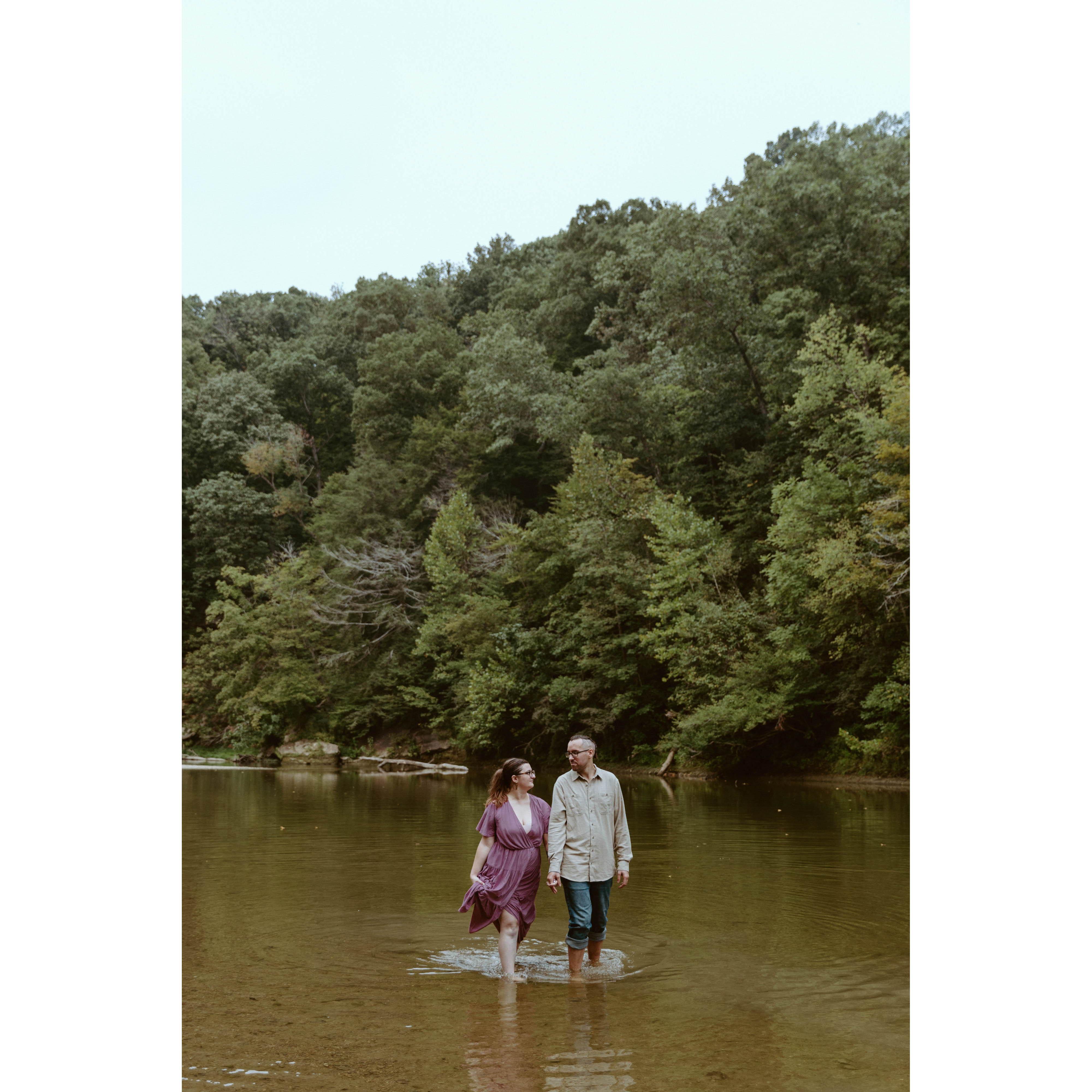 Our engagement photos in Turkey Run State Park were absolutely beautiful thanks to Aliscia Marie Photogrpahy!