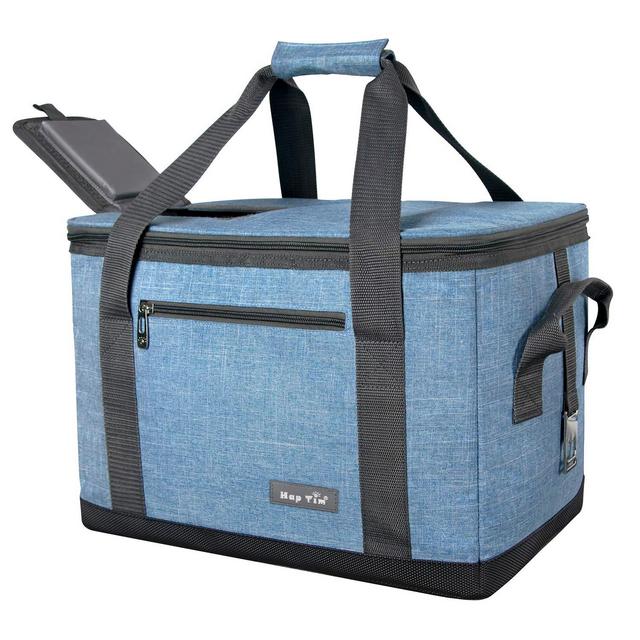 Hap Tim Soft Cooler Bag 40-Can Large Reusable Grocery Bags Upgraded Soft Sided Collapsible Travel Cooler for Outdoor Travel Hiking Beach Picnic BBQ Party