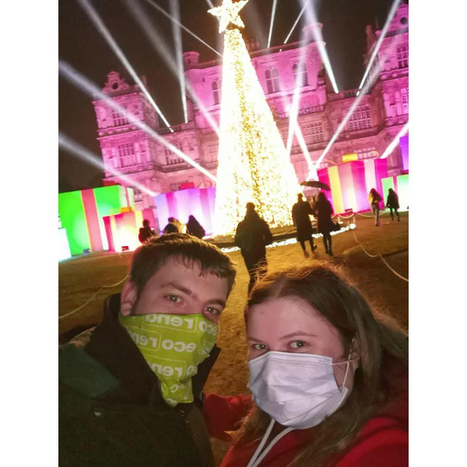 Enjoying Christmas at Wollaton in 2020.