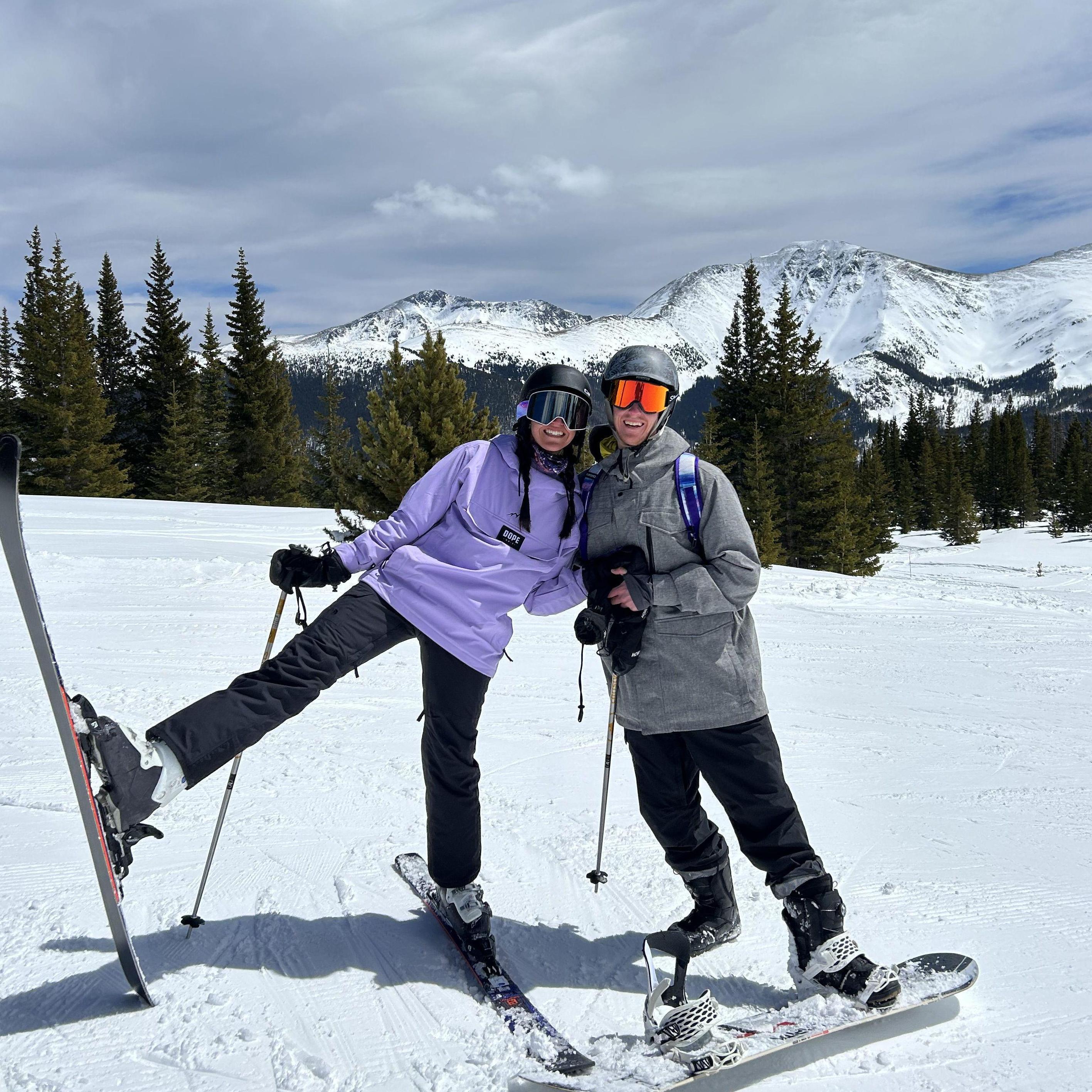 Skiing away the day at our favorite resort, Winter Park.