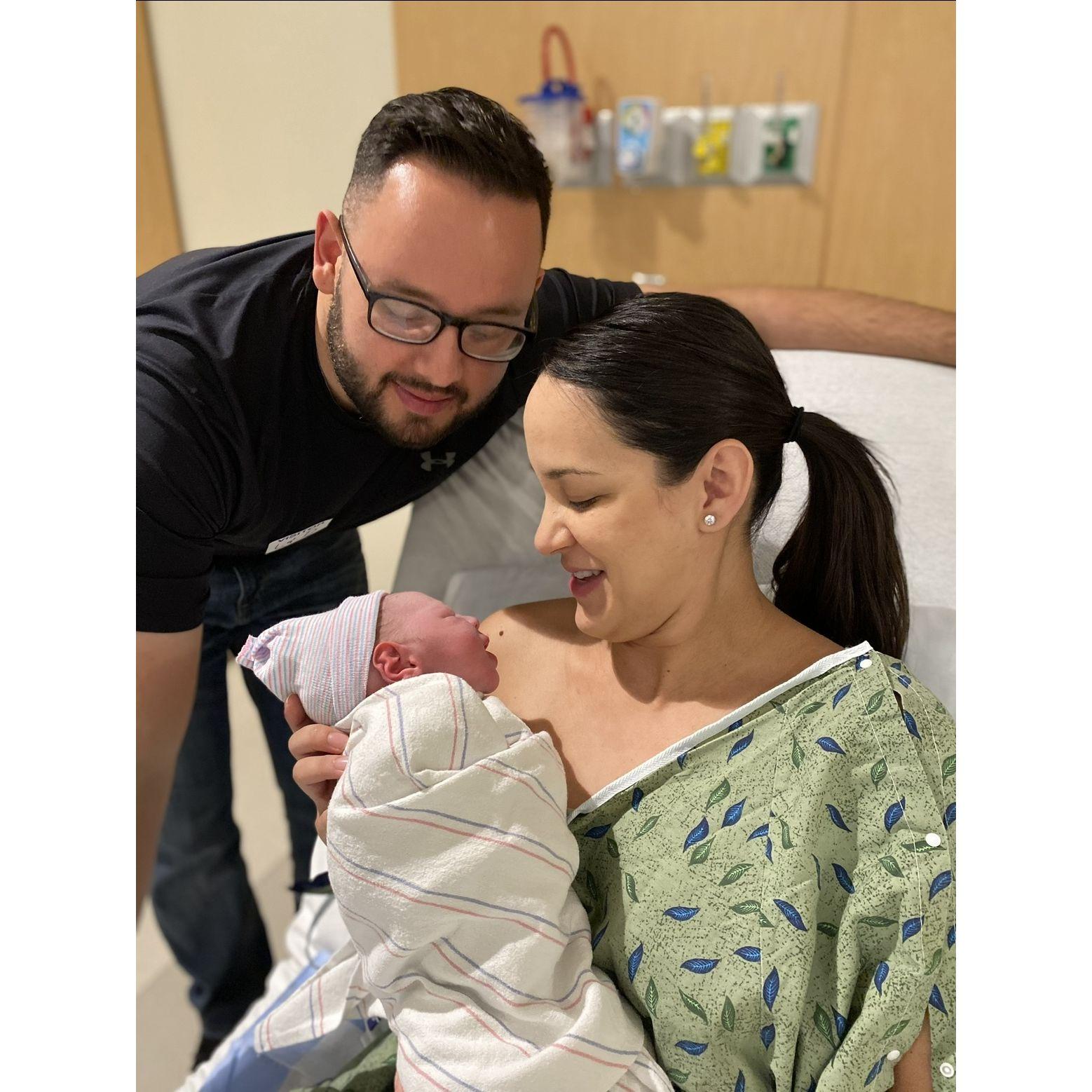 When our little dude was born!