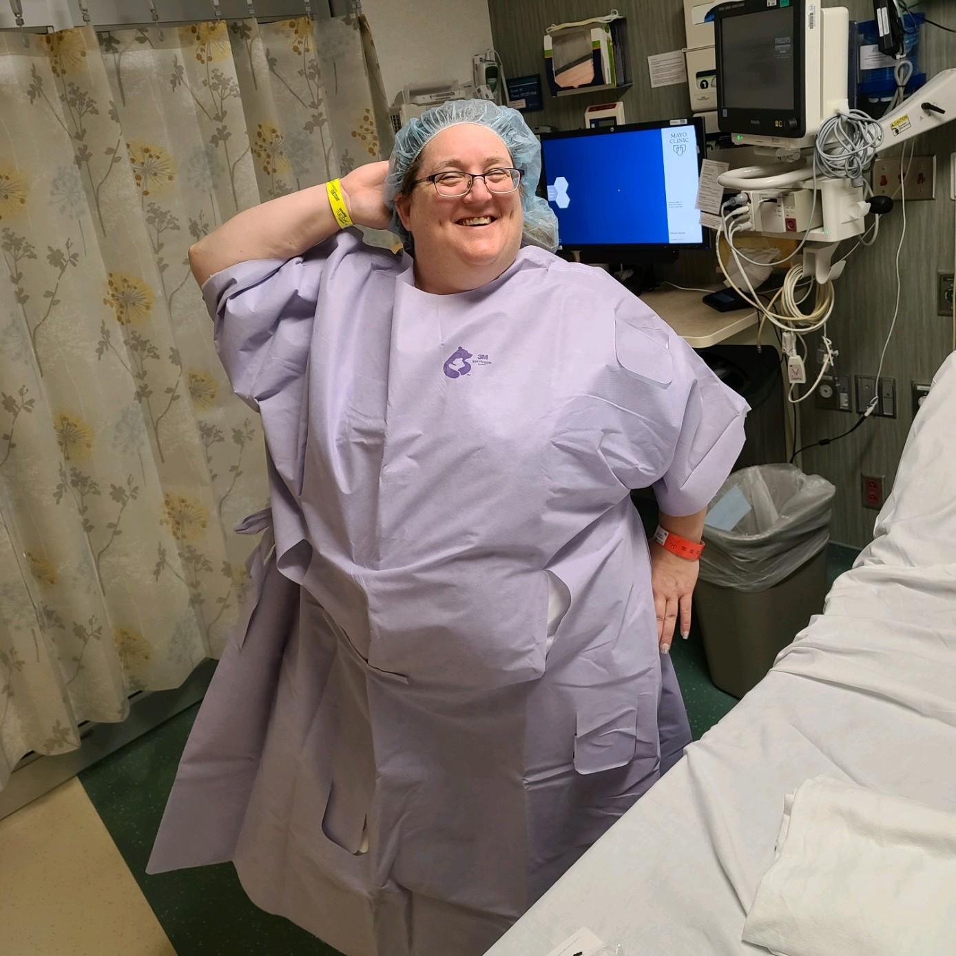 Right before Ruth's surgery to remove the cancerous tumor and her stomach ~ Jan 2021