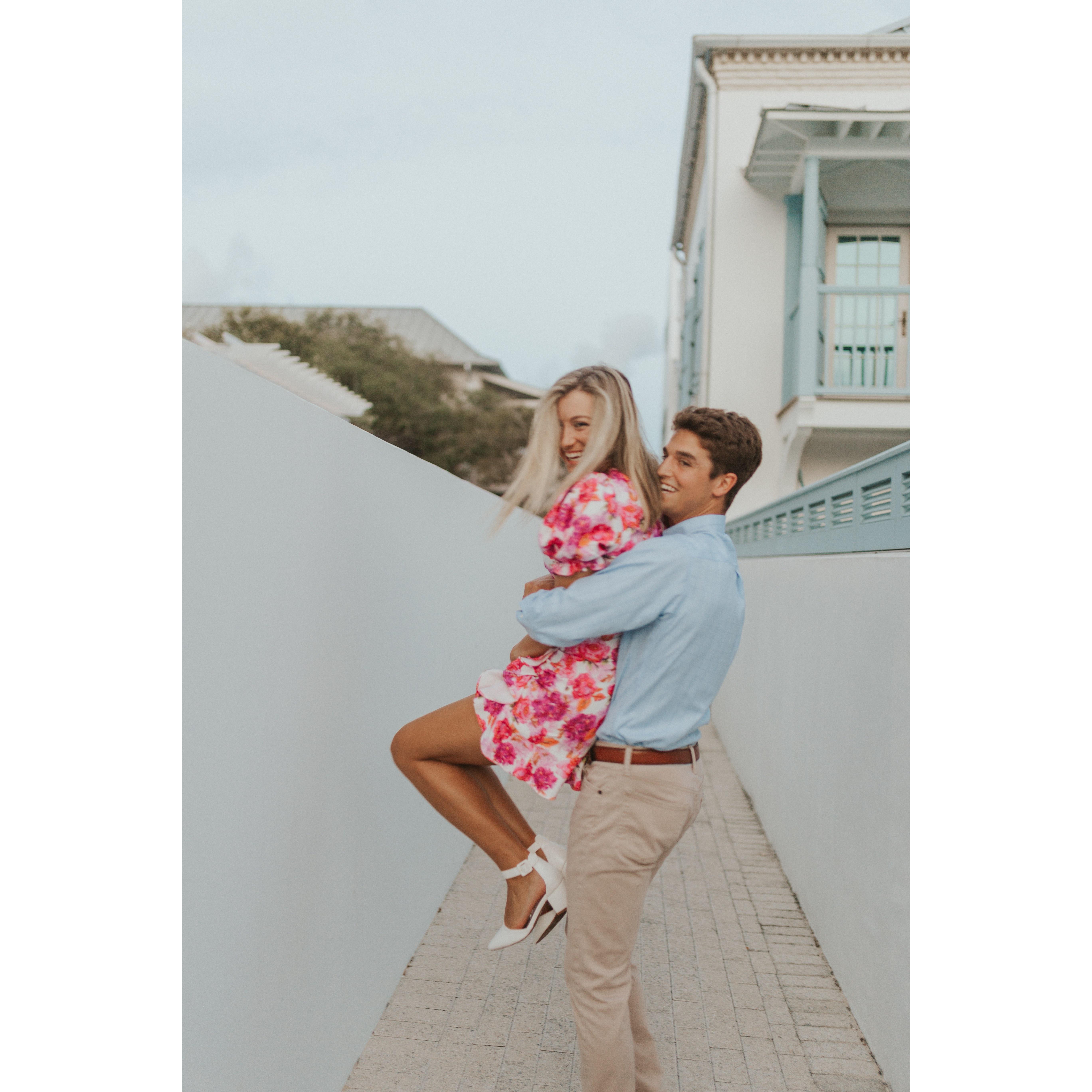 Always sweeping me off my feet..