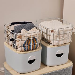 4-Piece Medium Bin & Basket Set