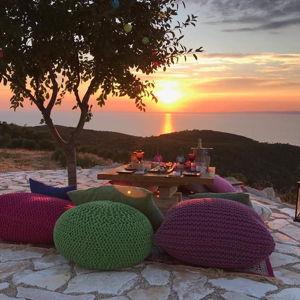 Sunset dinner in Dubrovnik, Croatia