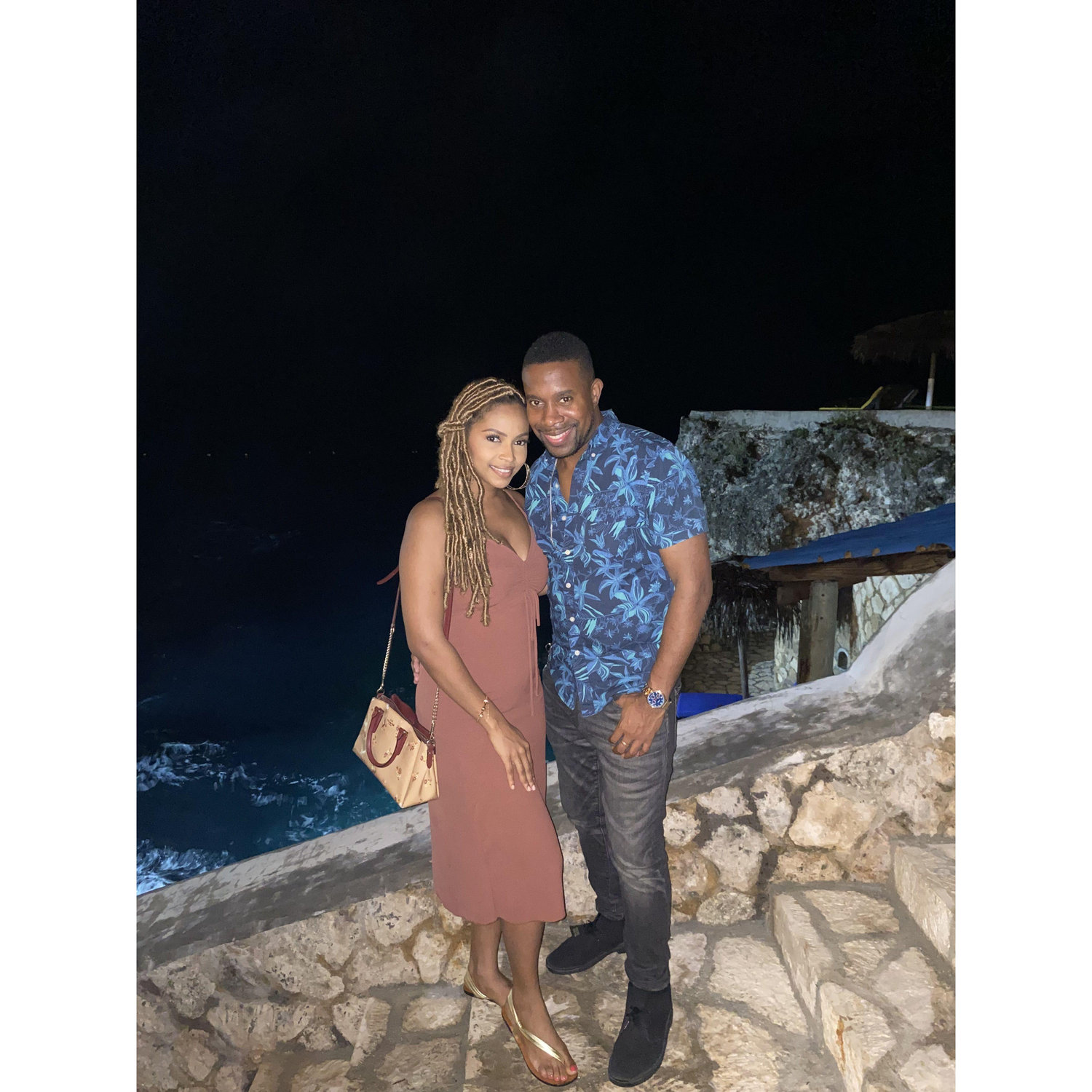 "Dining with a view, but nothing beats the beauty of this love. 🌅💖 #CliffsideMoments #NegrilAdventures"