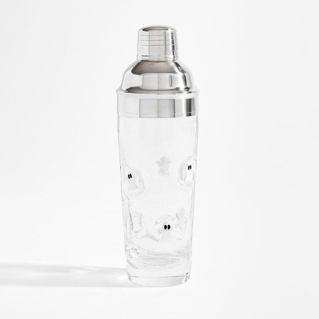 Ghost Icon Cocktail Shaker - Clear/White