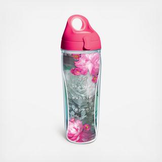Inhale, Exhale, Repeat Water Bottle with Lid