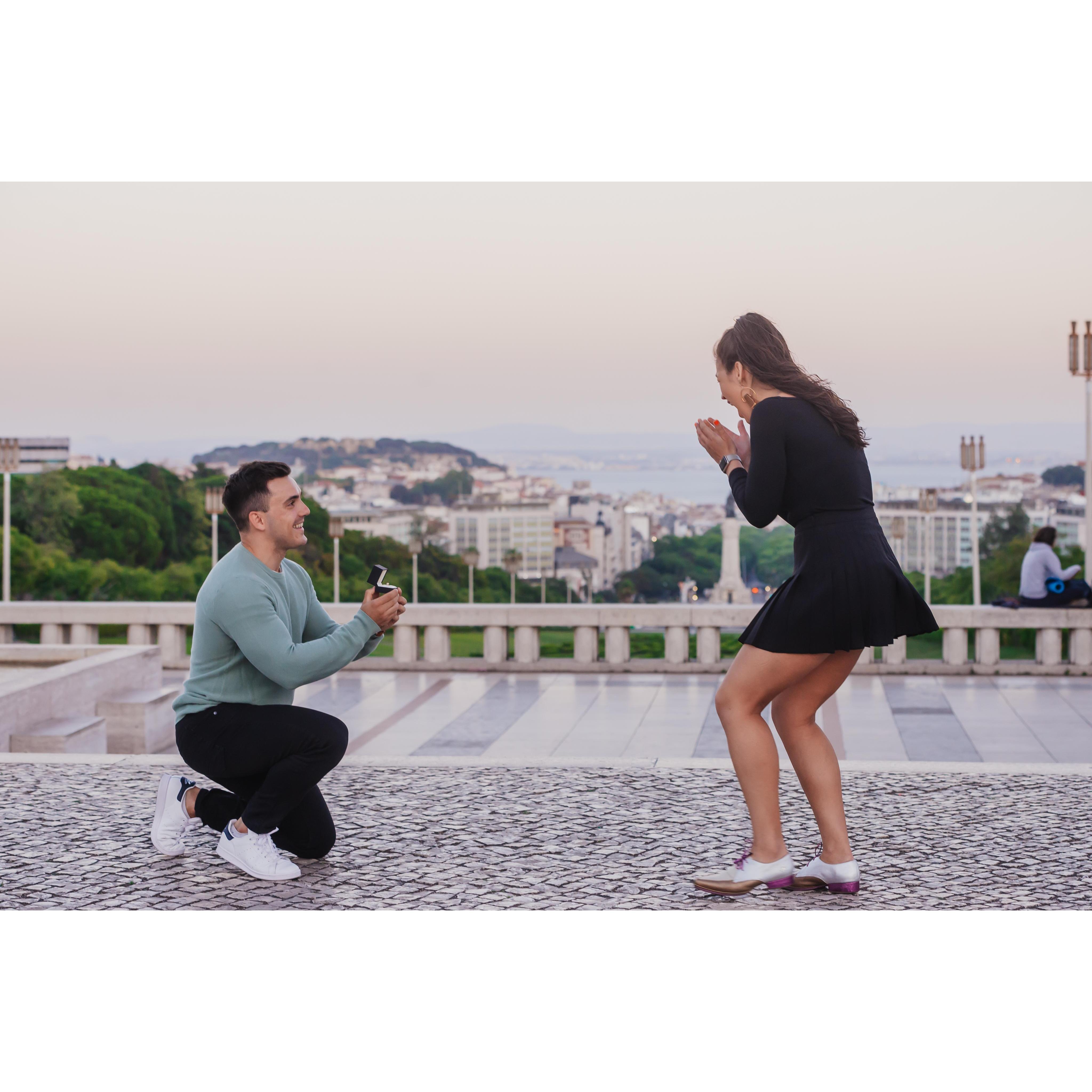 She didn't know whether to cry or laugh, but Eric had to tell her that he had something to say and she somehow managed to slow the stream of tears long enough to listen.