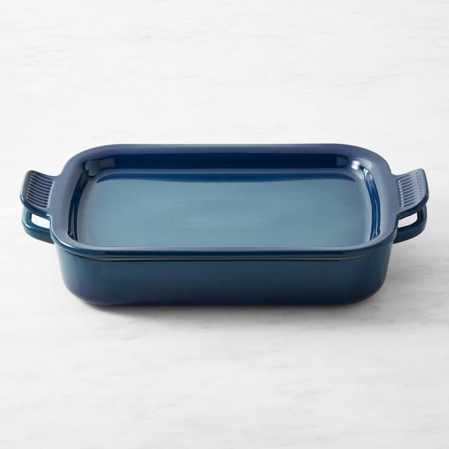 Le Creuset Stoneware Rectangular Baker with Platter Lid, 3-Qt, Agave